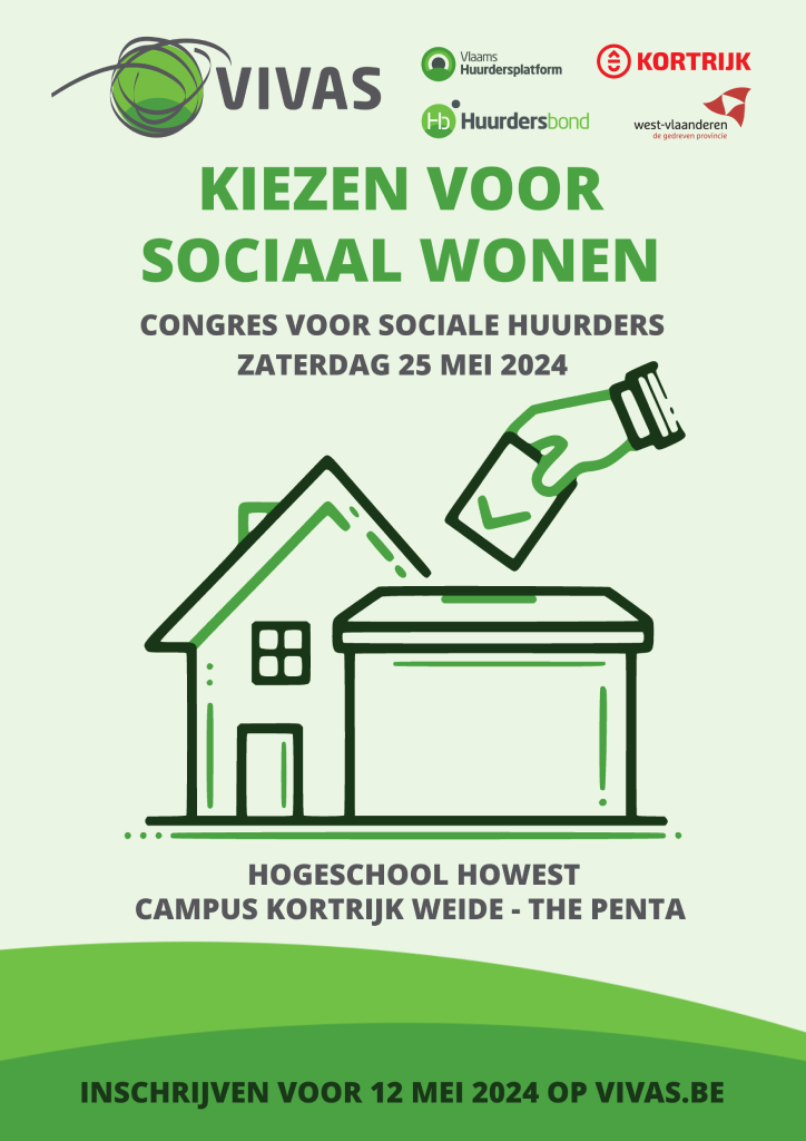 Vivas organiseert bewonerscongres te Kortrijk – ‘kiezen voor sociaal wonen’
