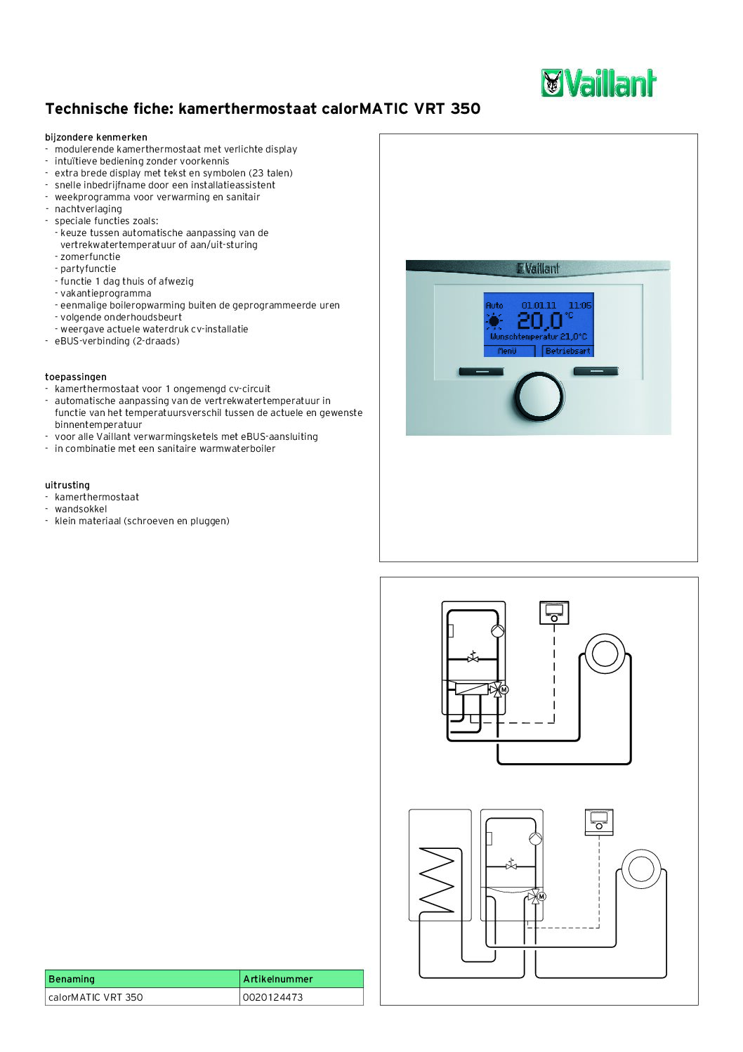 Vaillant – calorMATIC VRT 350